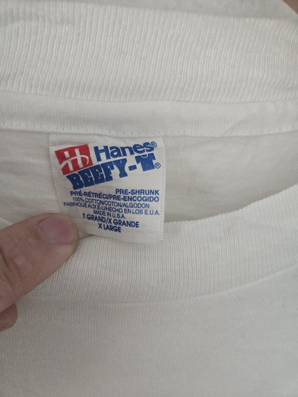 Vintage Hanes The Dessert Place A Sweetery Logo Mens XL White Naturally Distress - Picture 4 of 7